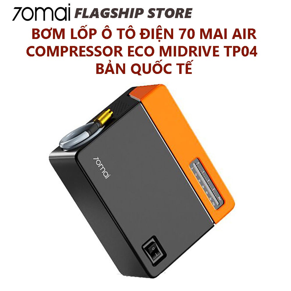 Máy bơm lốp mini cầm tay đa năng xe ô tô 70MAI Midrive TP04 Car Air Compressor Eco Protable