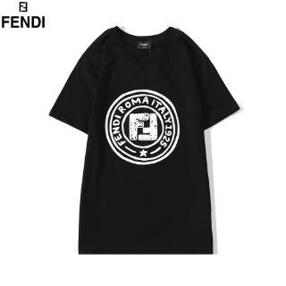 Áo Thun Cotton Tay Ngắn In Chữ Fendi Thời Trang Cho Nam Nữ Size S-Xxl