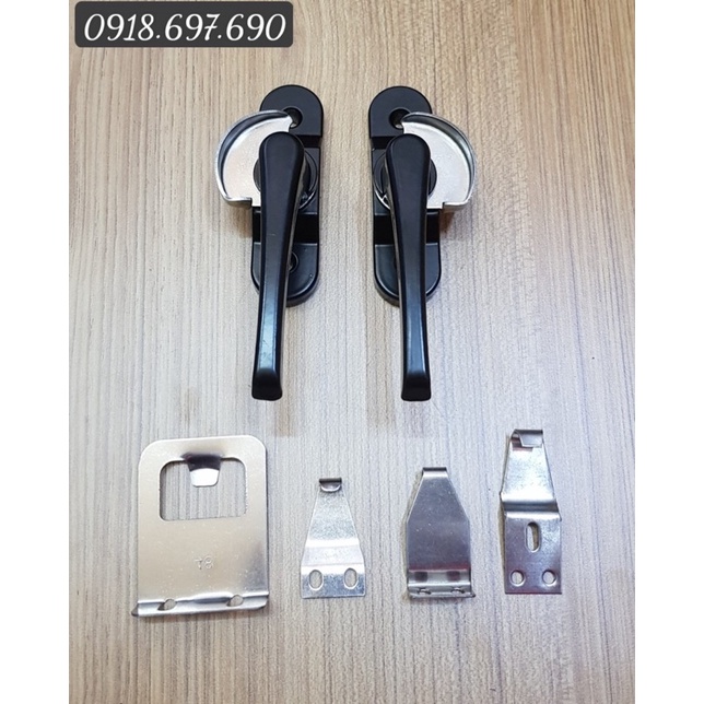 khoá sò cửa lùa cao cấp màu đen KL