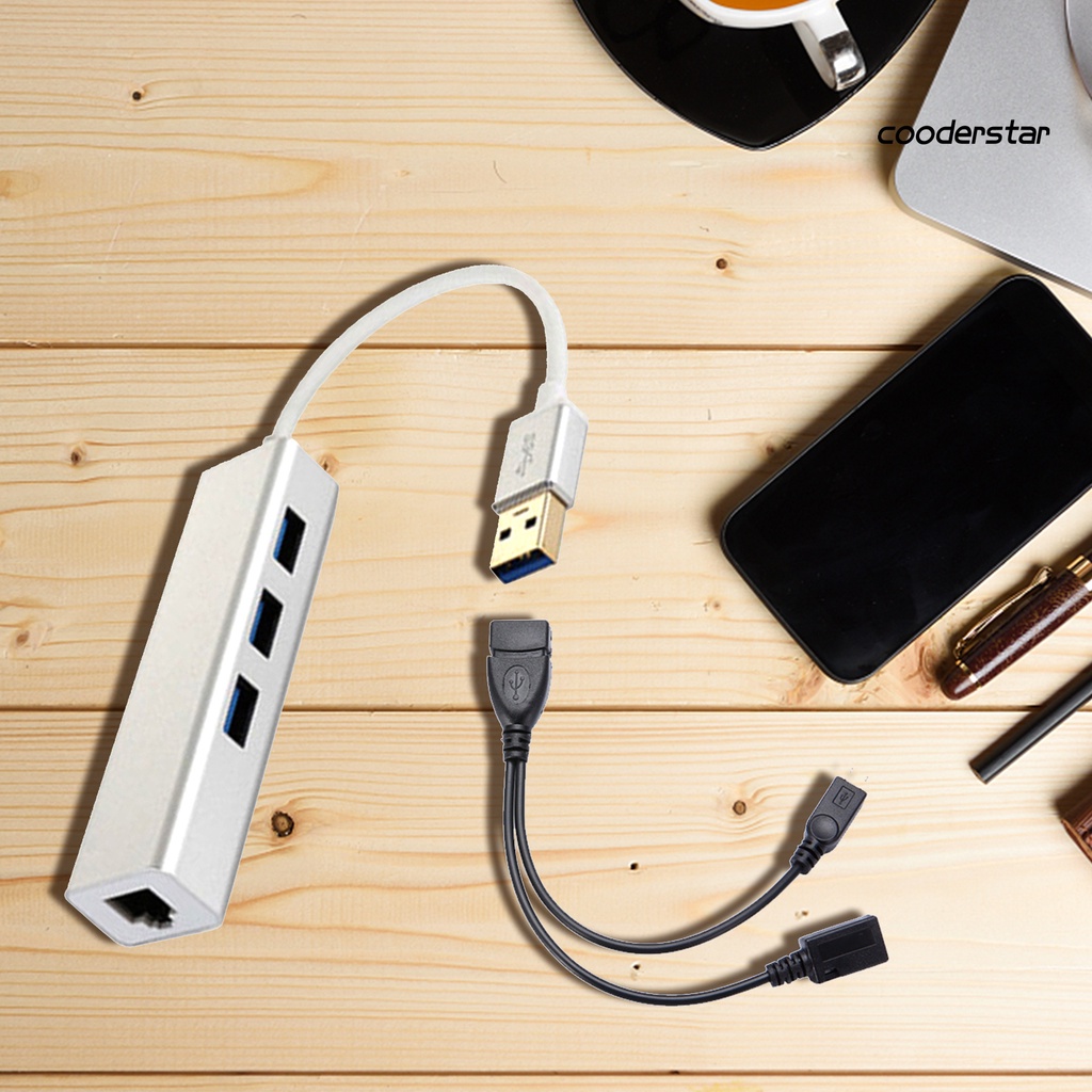 Hub chia cổng LAN Ethernet 3 cổng USB dành cho Amazon Fire Gen 2/ 3/ 4