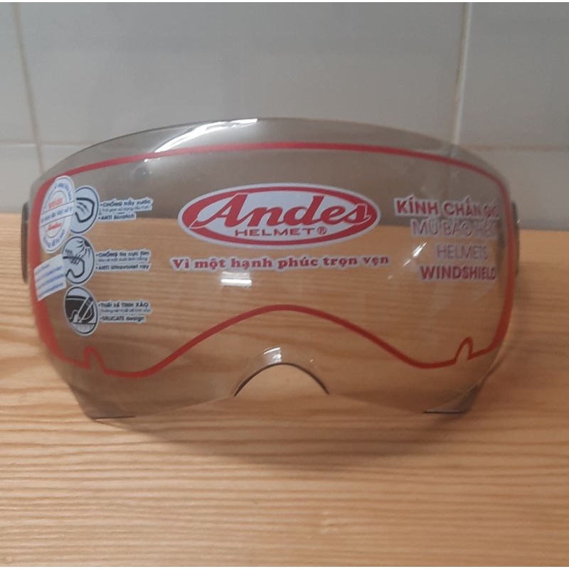 kính chắn nón andes 109 kính trà