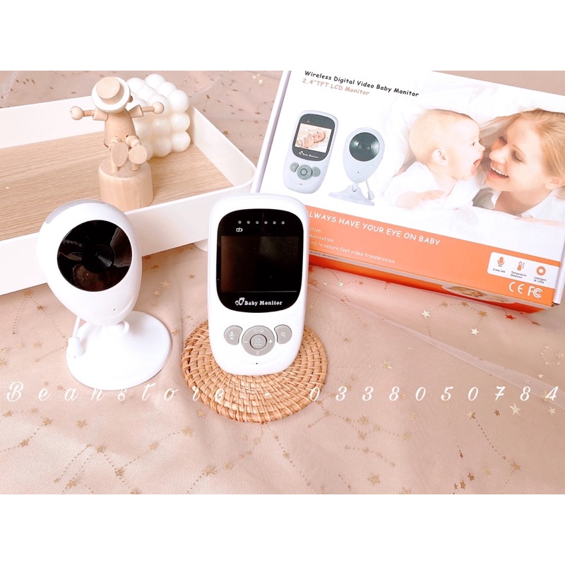 Máy báo khóc Baby Monitor MBK02 màn hình 2.4 in- Camera giám sát bé