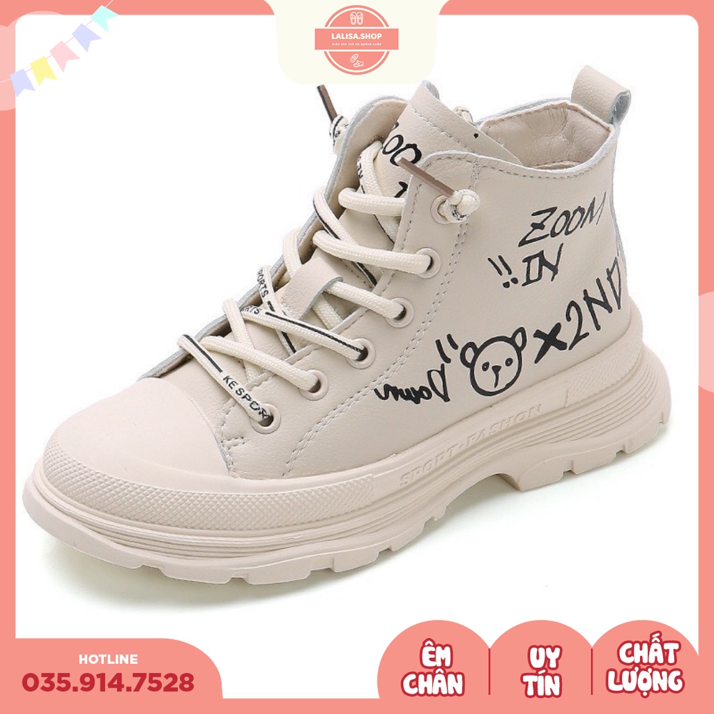 [Hàng chính hãng] Giày Thể Thao Boot Cao Cổ Cho Bé Trai - Gái, Thời Trang Phong Cách LALISA, G056-G057