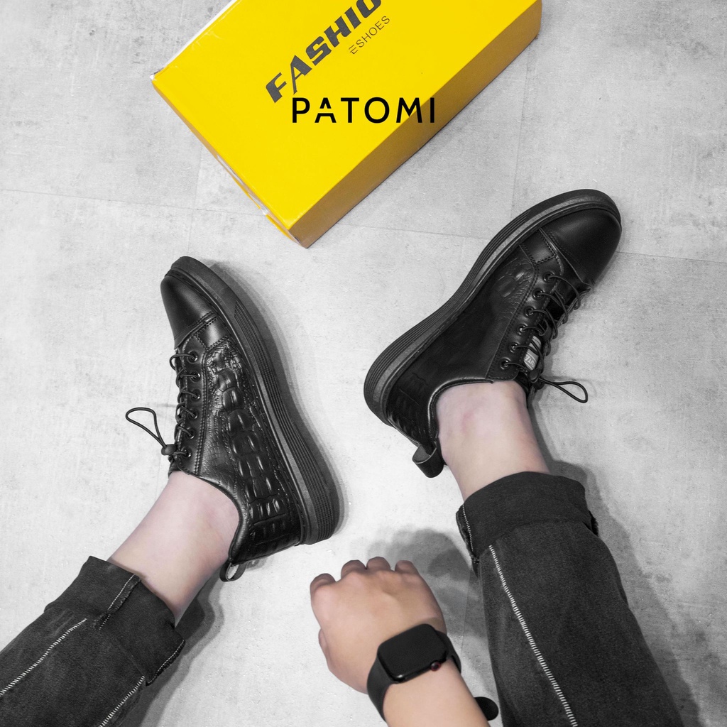 Giày thể thao nam cao cấp chính hãng PATOMI, giày sneaker nam phong cách công sở – G419