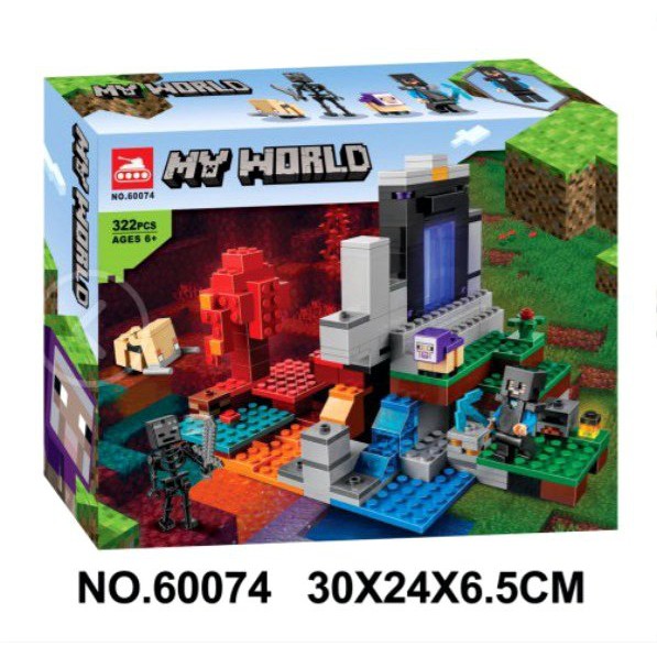 Xếp hình My World Cánh Cổng Địa Ngục 60074:The Ruined Portal 322 mảnh