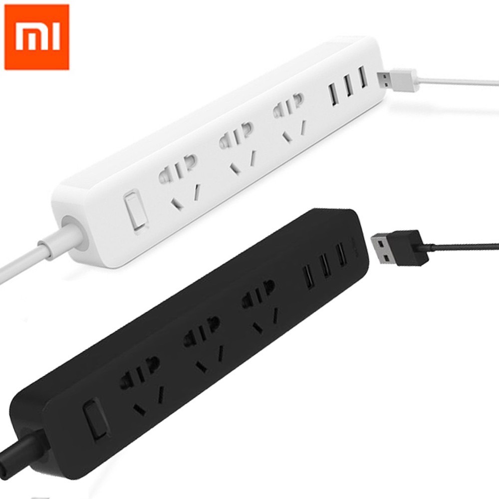 Ổ Cắm Điện Xiaomi Power Strip 3 USB 3 Outlet Chính Hãng