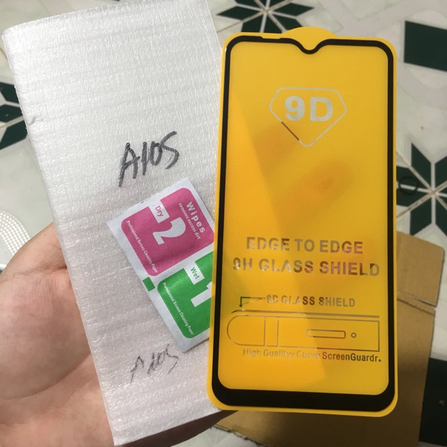 Samsung A10S_Kính cường lực 9D Full màn hình