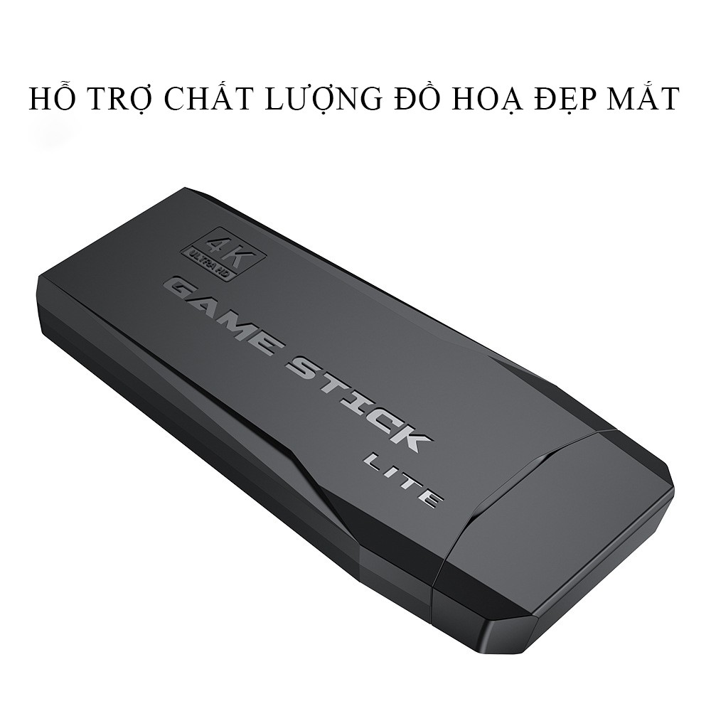 Máy chơi game cầm tay 3500 trò chơi kết nối 4K, cổng HDMI cùng tay cầm không dây cho hình ảnh và âm thanh sống động.