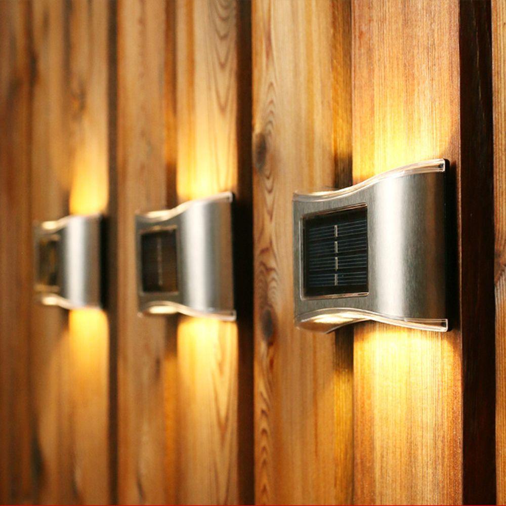 Đèn Led Âm Tường Dùng Năng Lượng Mặt Trời Trang Trí Sân Vườn Kat1