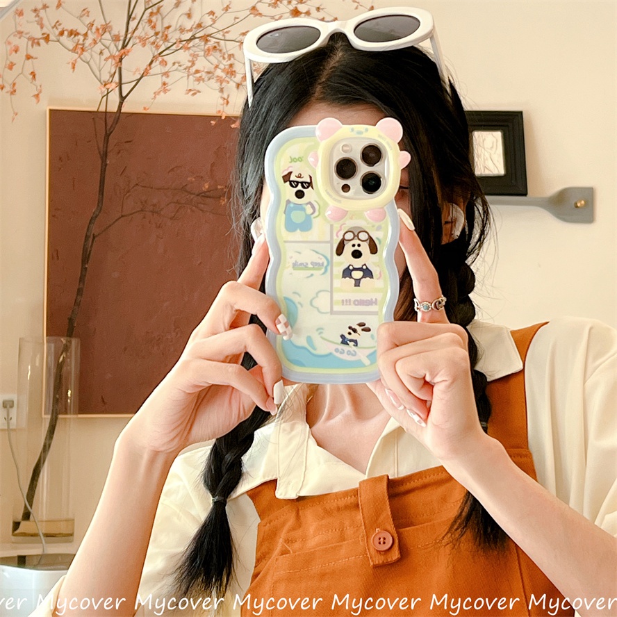 Ốp Điện Thoại Chống Sốc Họa Tiết Quái Vật Nhỏ Cho iPhone 13 12 11 Pro Max Xs Max XR