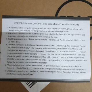 Card pci - com Unitek y-7503