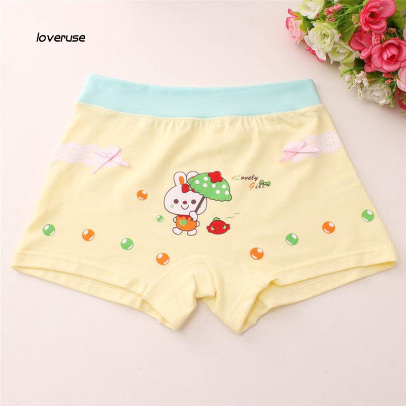 Quần Lót Cotton Hình Thỏ Đáng Yêu Cho Bé Gái