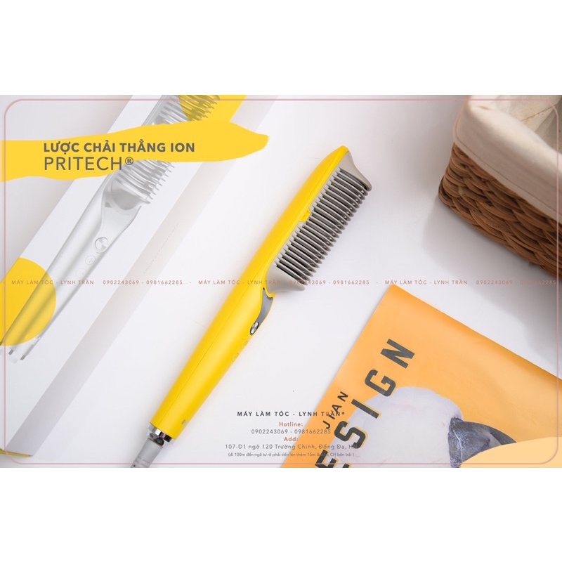 Lược điện chải thẳng ION Pritech®️