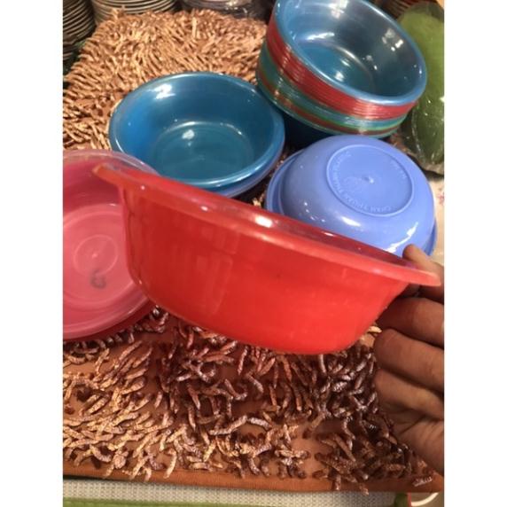 Thau nhựa nhỏ 16cmx4cm dùng đựng thức ăn hoặc dùng làm thau ngâm móng làm nail