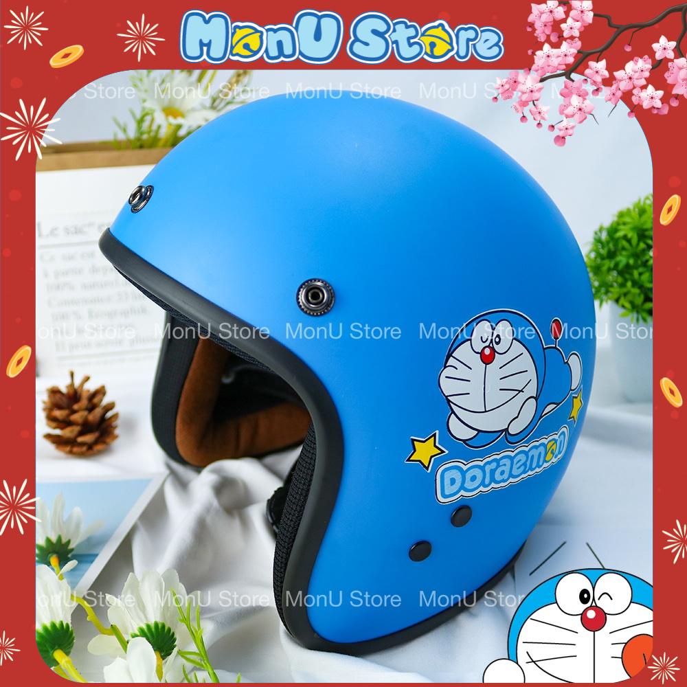 Mũ bảo hiểm 3/4 người lớn DORAEMON DOREMON dễ thương cute MON0194