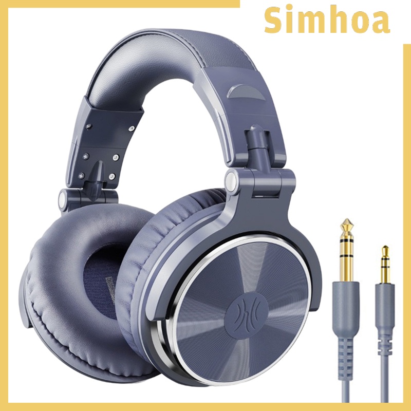 [SIMHOA] Over Ear DJ Stereo Wired Headphone Headsets for Studio