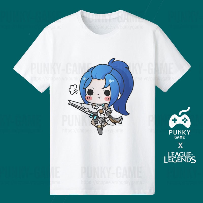 Áo Liên Minh Huyền Thoại (LOL) CAITLYN Chibi ngắn tay
