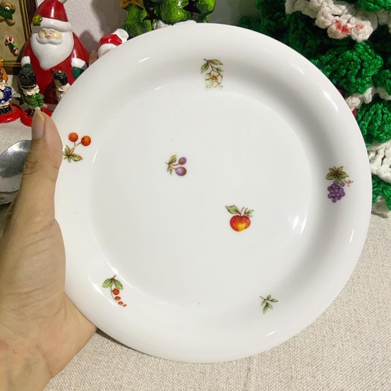 Dĩa sứ Nhật Bản hoa trái cây - gốm sứ hoạt hình dễ thương