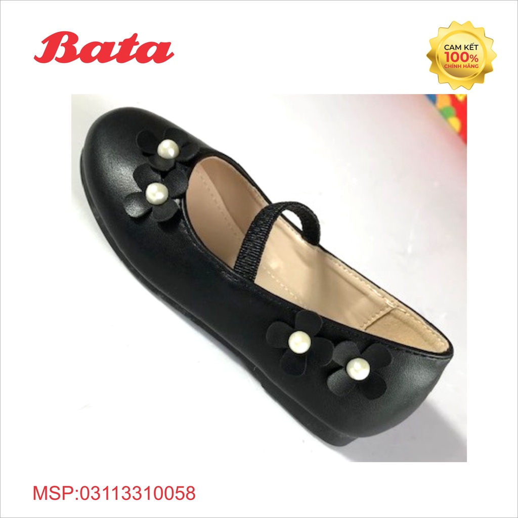 Giày búp bê trẻ em BATA màu đen (1516010)