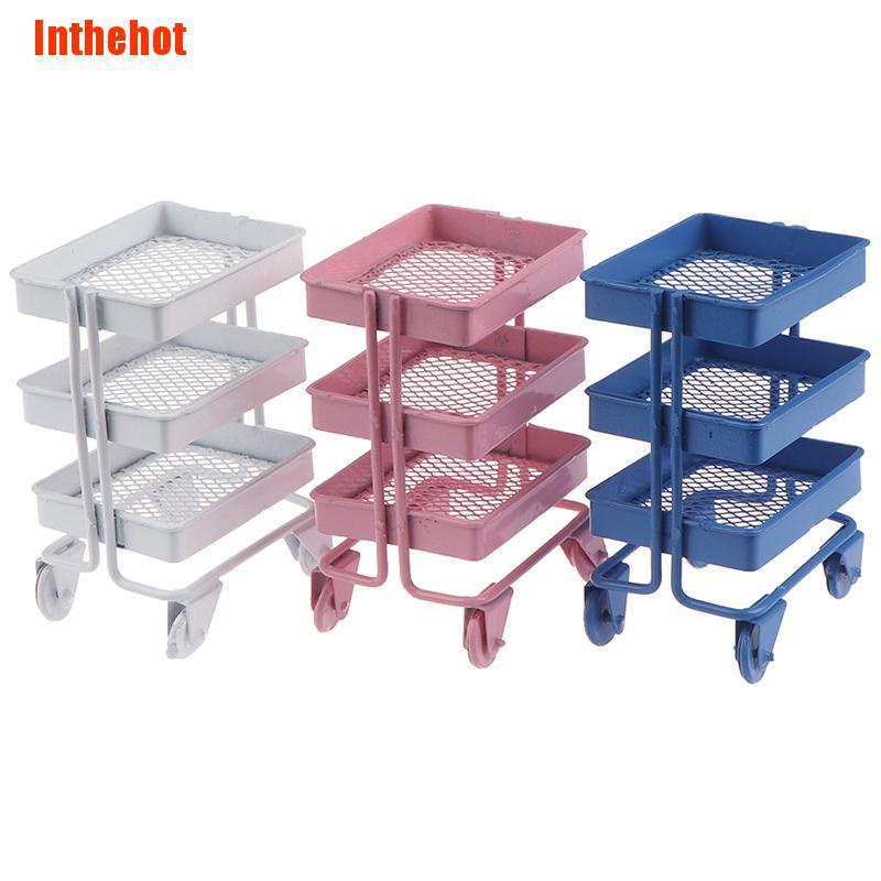 Mô Hình Sách Mini Tỉ Lệ 1: 12 Có Bánh Xe Tiện Dụng Cho Búp Bê