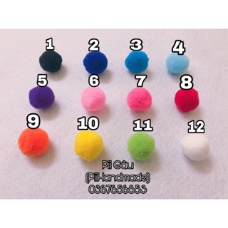 POM POM NHIỀU MÀU 25MM