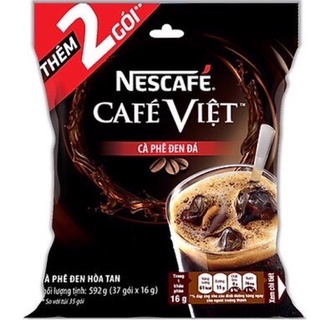 Bịch Nescafe Cafe Việt Đen Đá (35 gói x 16g)