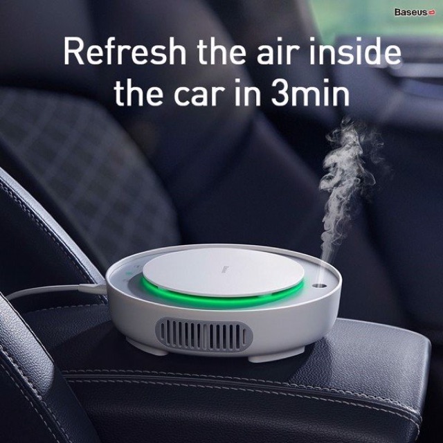 Máy lọc không khí tích hợp phun sương tạo ẩm dùng cho xe hơi Baseus Freshing Breath Car Air Purifier