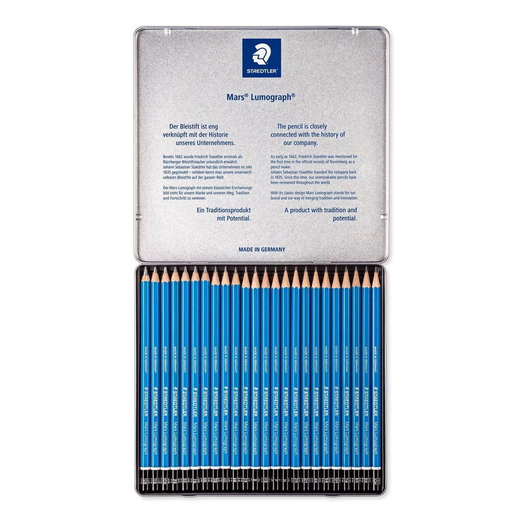 Bộ chì phác thảo Set 6/12/19/20/24 STAEDTLER Mars® Lumograph® THEARTSHOP