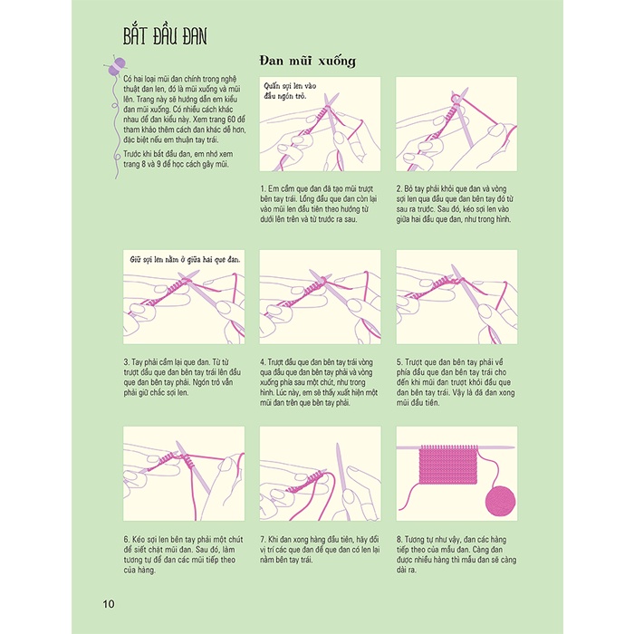 Sách - Đan len cơ bản cho trẻ 6 - 15 tuổi - Biến hóa cùng len
