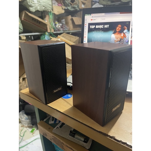 Loa máy tính vi tính laptop mini để bàn vỏ gỗ Arigato M22 loa Leerfei D091 K2036 bass giá rẻ âm thanh cực hay ECOBA