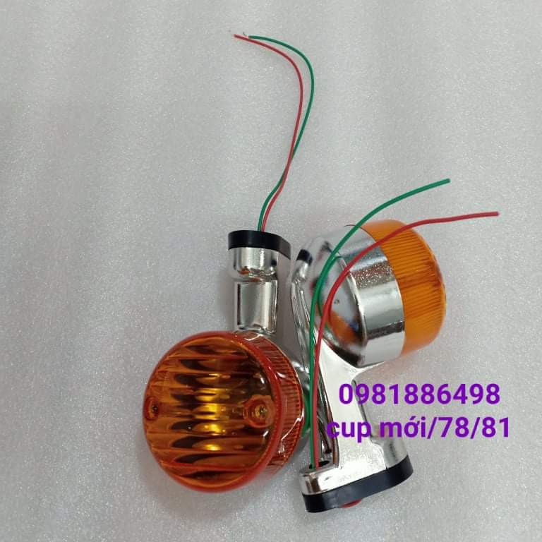 Cặp đèn xi nhan sau tay đen xe CUB đời mới, CUB 78, 81.