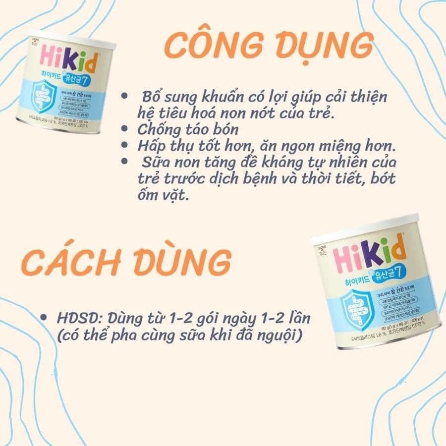Sữa non men 2in1 Hikid kết hợp 80 gói - Nội Địa Hàn Quốc