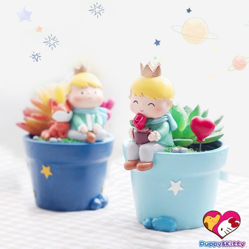 Puppyandkitty A Variety Of Sizes Cute Little Prince Decoration Succulent Flower Pot-Planting Garden Tool