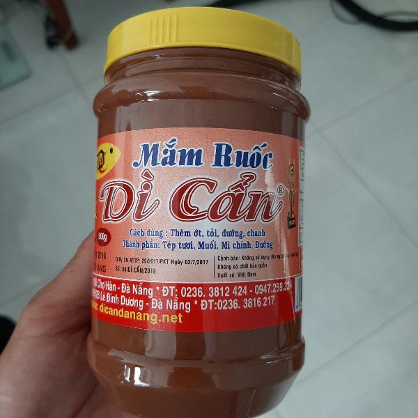 Mắm ruốc Dì Cẩn Đà Nẵng hũ 500g