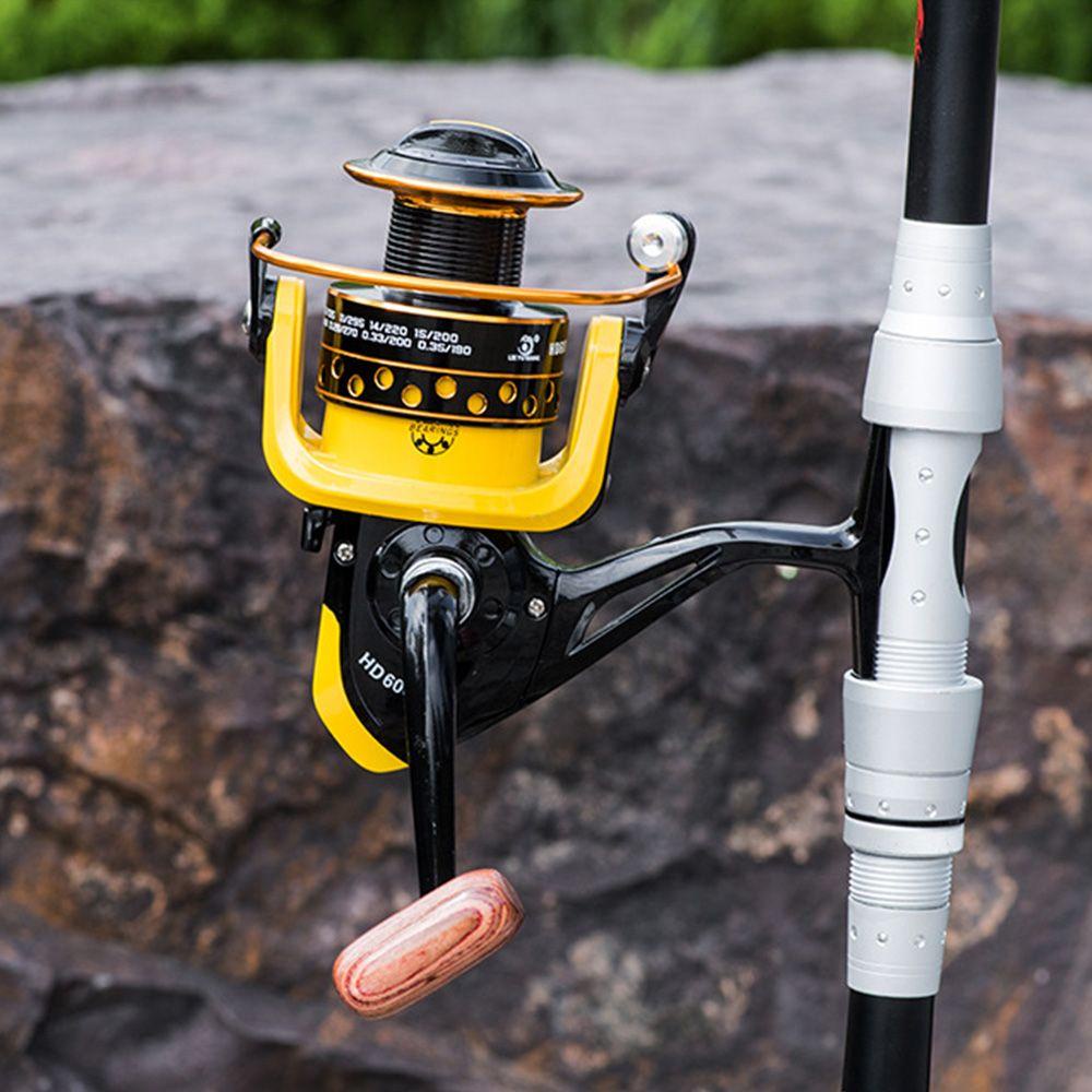 MUVAKO Cần Câu Cá Tay Cầm Bằng Gỗ HD1000 Chất Lượng Cao