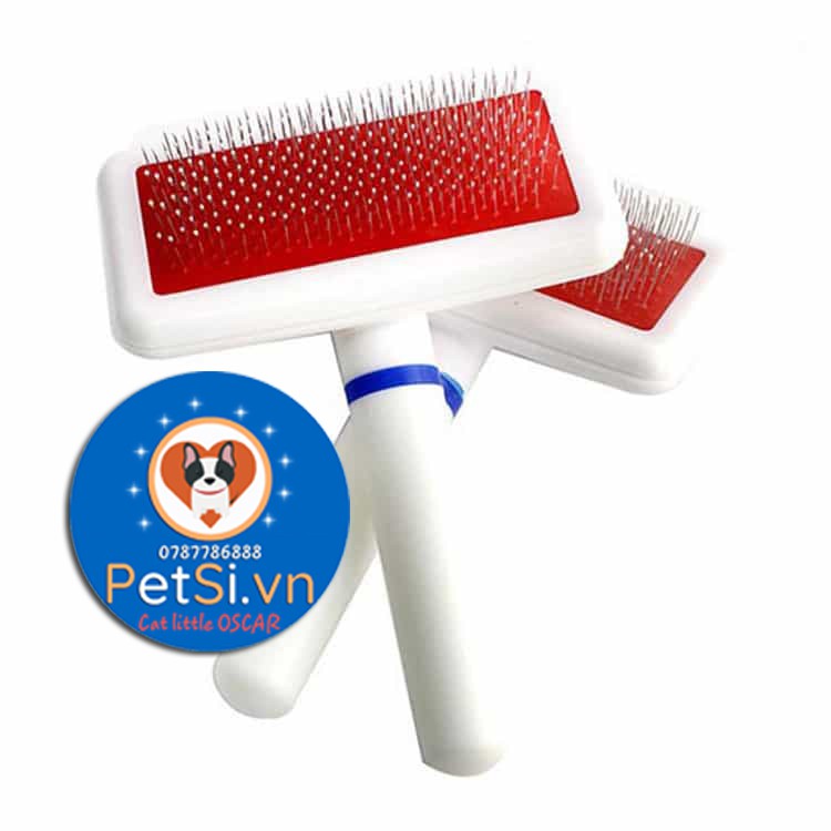 [Mã PET50K giảm Giảm 10% - Tối đa 50K đơn từ 250K] Lược chải lông cho chó mèo màu trắng