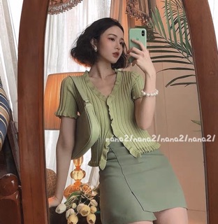 Áo croptop xẻ A150