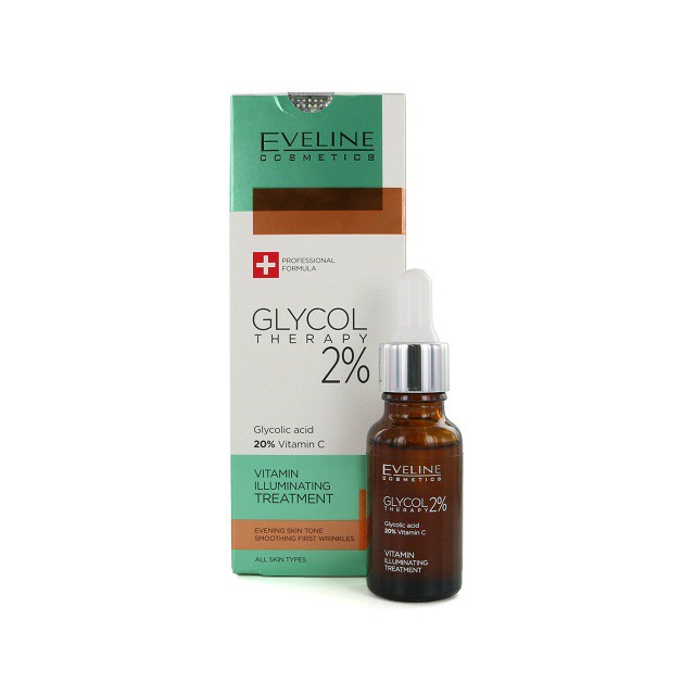 [TẶNG son dưỡng Eveline] Tinh chất làm sáng da và mờ nếp nhăn Eveline Glycol Therapy 2% 18ML