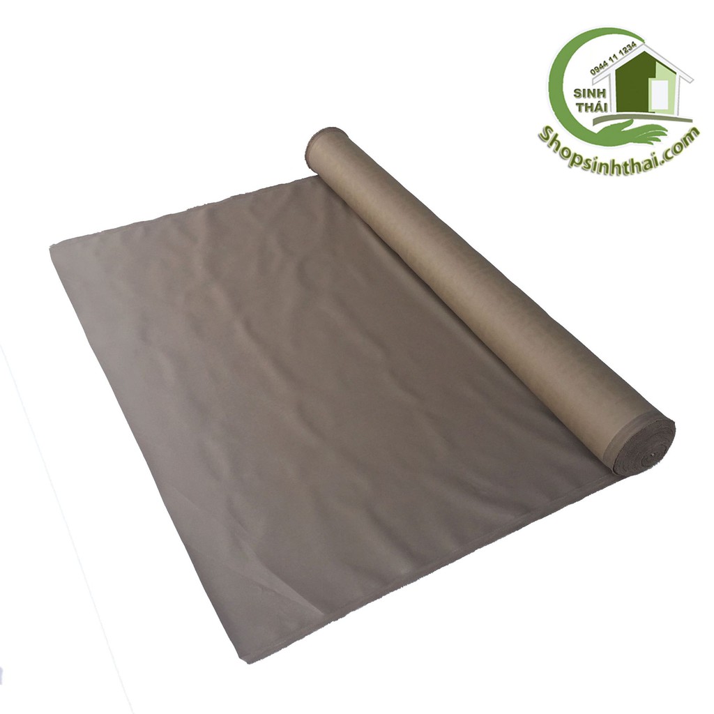 Vải bố PVC màu nâu - vải may balo túi xách