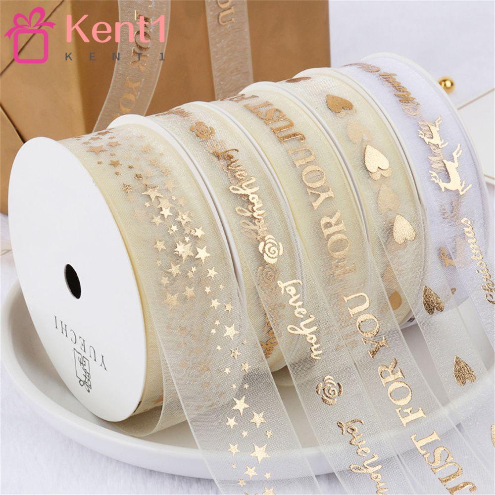 1 Cuộn Dây Ruy Băng Ren Satin Cao Cấp Dùng Gói Quà / Trang Trí Bánh Kem