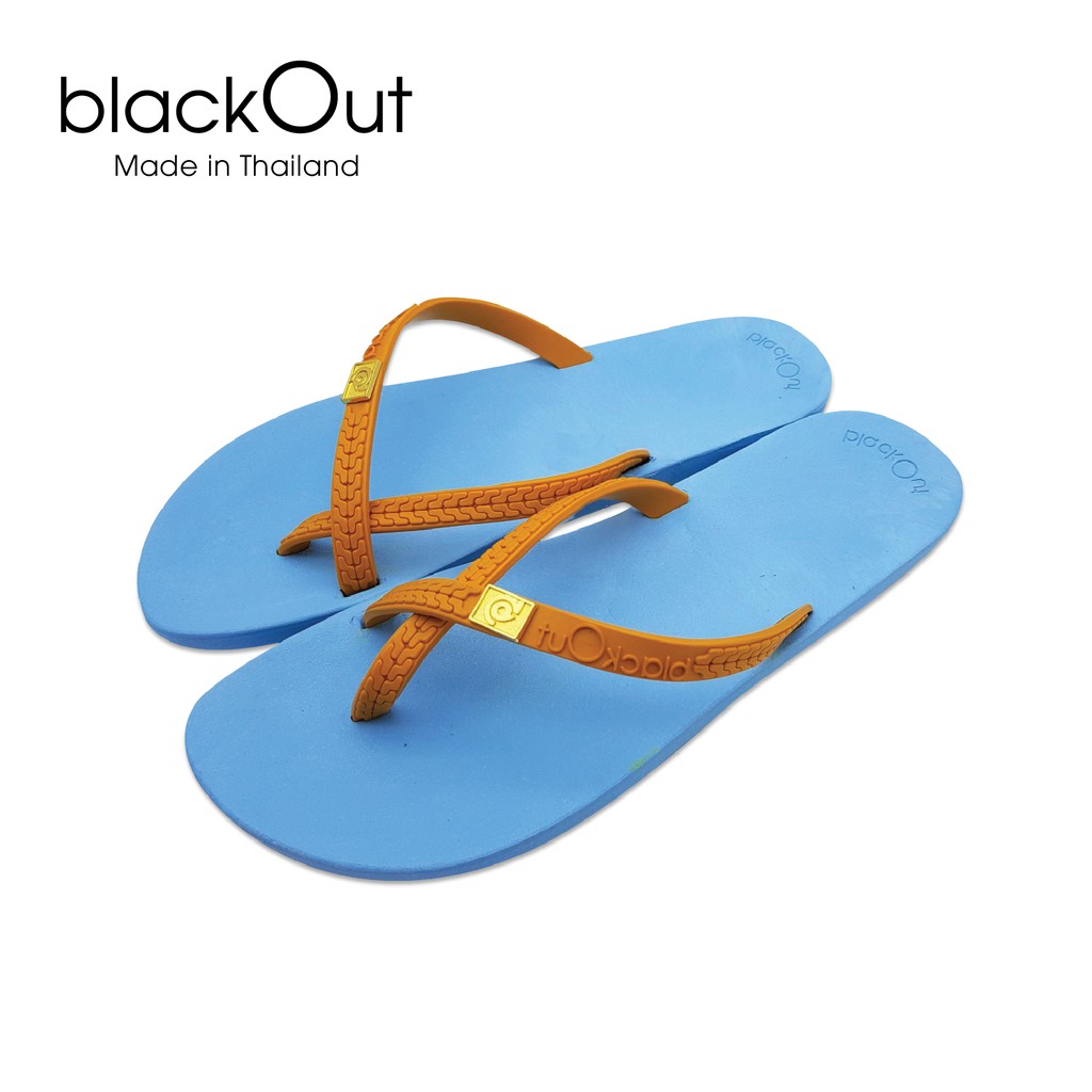 Dép xỏ ngón đế trơn Black out