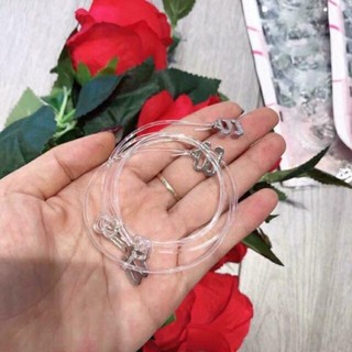 Dây áo lót trong suốt sợi tròn, sợi dẹt