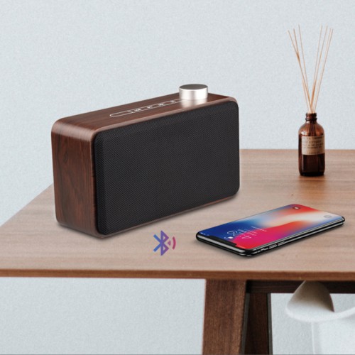 Loa Bluetooth Không Dây Đa Chức Năng Bluetooth / Đĩa U / Thẻ TF / AUX Phát Lại Loa Siêu Trầm Tại Nhà Bằng Gỗ