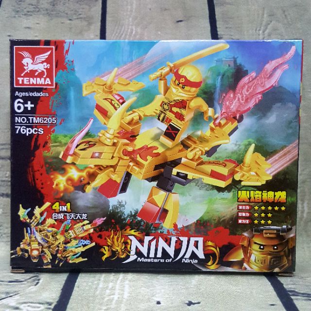 [Mã LIFE0503TOYS giảm 10% đơn 0Đ] Bộ lego Golden Dragon Fire 4in1 TM6205