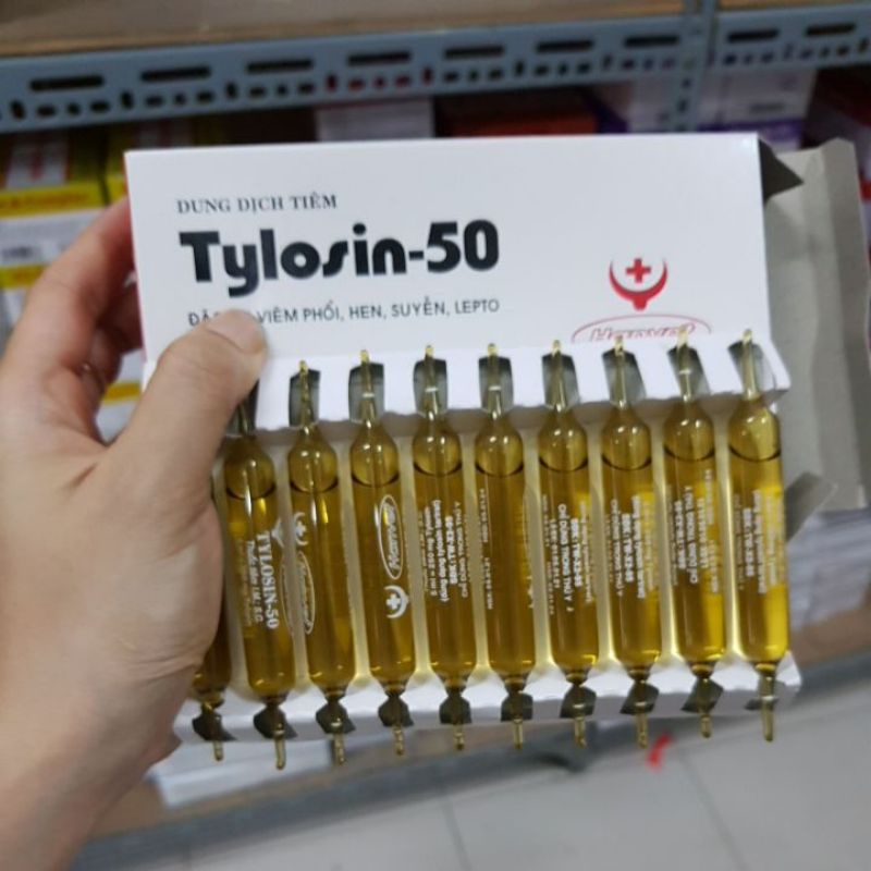 [Mã PET50K giảm Giảm 10% - Tối đa 50K đơn từ 250K] 1 hộp 20 ống ty.lo.sin 5ml hỗ trợ h.en cho chó mèo