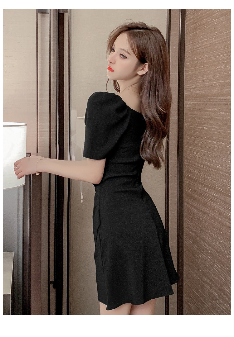 Đầm Ngắn Tay Cổ Chữ V Xinh Xắn Dành Cho Nữ | BigBuy360 - bigbuy360.vn