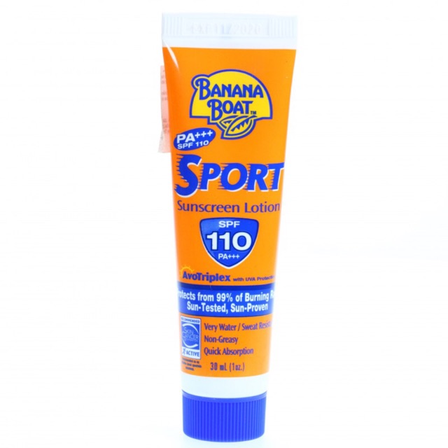 KEM CHỐNG NẮNG THỂ THAO BANANA BOAT SPF110 30ml date 12/2021