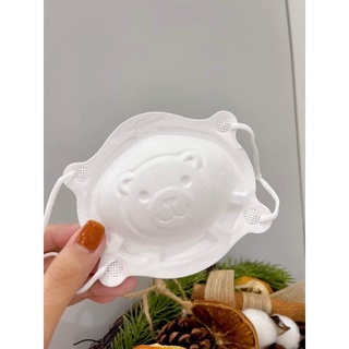 Khẩu trang cho bé sơ sinh từ 3 tháng - 3 tuổi hình gấu Unimask 1 set 3 cái