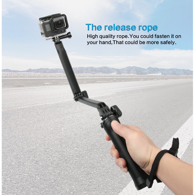 GoPro Hero 9 8 7 6 5 Insta360 One X X2 R Phone DJI Osmo Action Camera Accessories 3-Way Grip Selfie Stick Tripod Waterproof Monopod Stand