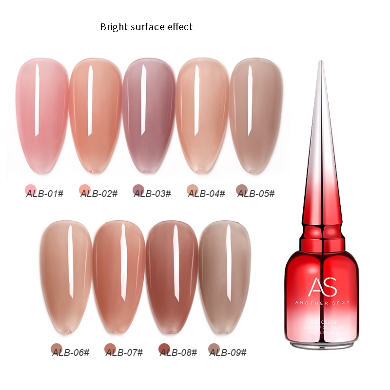 Sơn móng tay, sơn gel thạch As thạch mã ALB chai đỏ thạch hồng nude trong suốt chai 15ml chính hãng-ĐỒ NAIL VIỆT